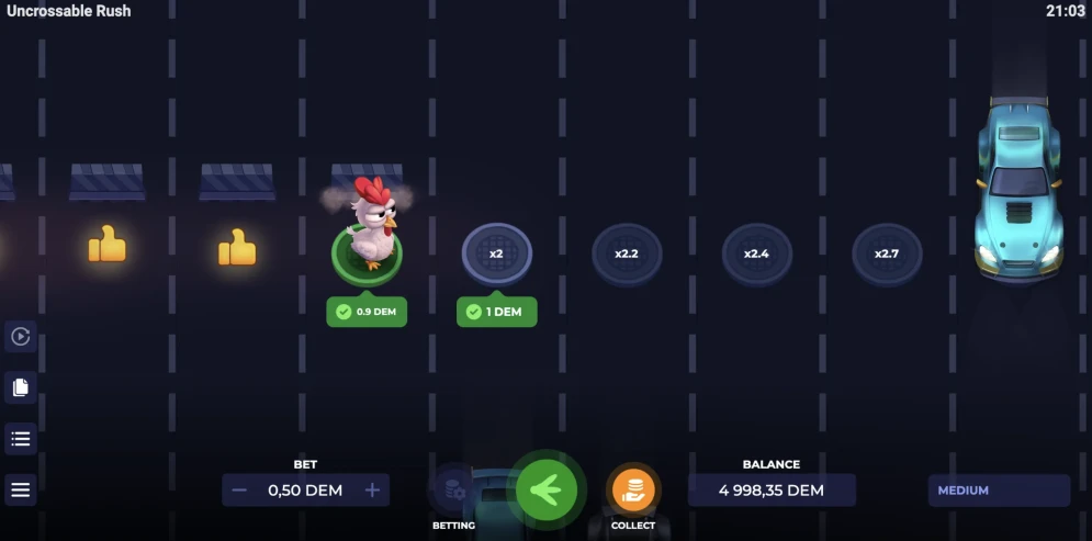 Uncrossable Rush